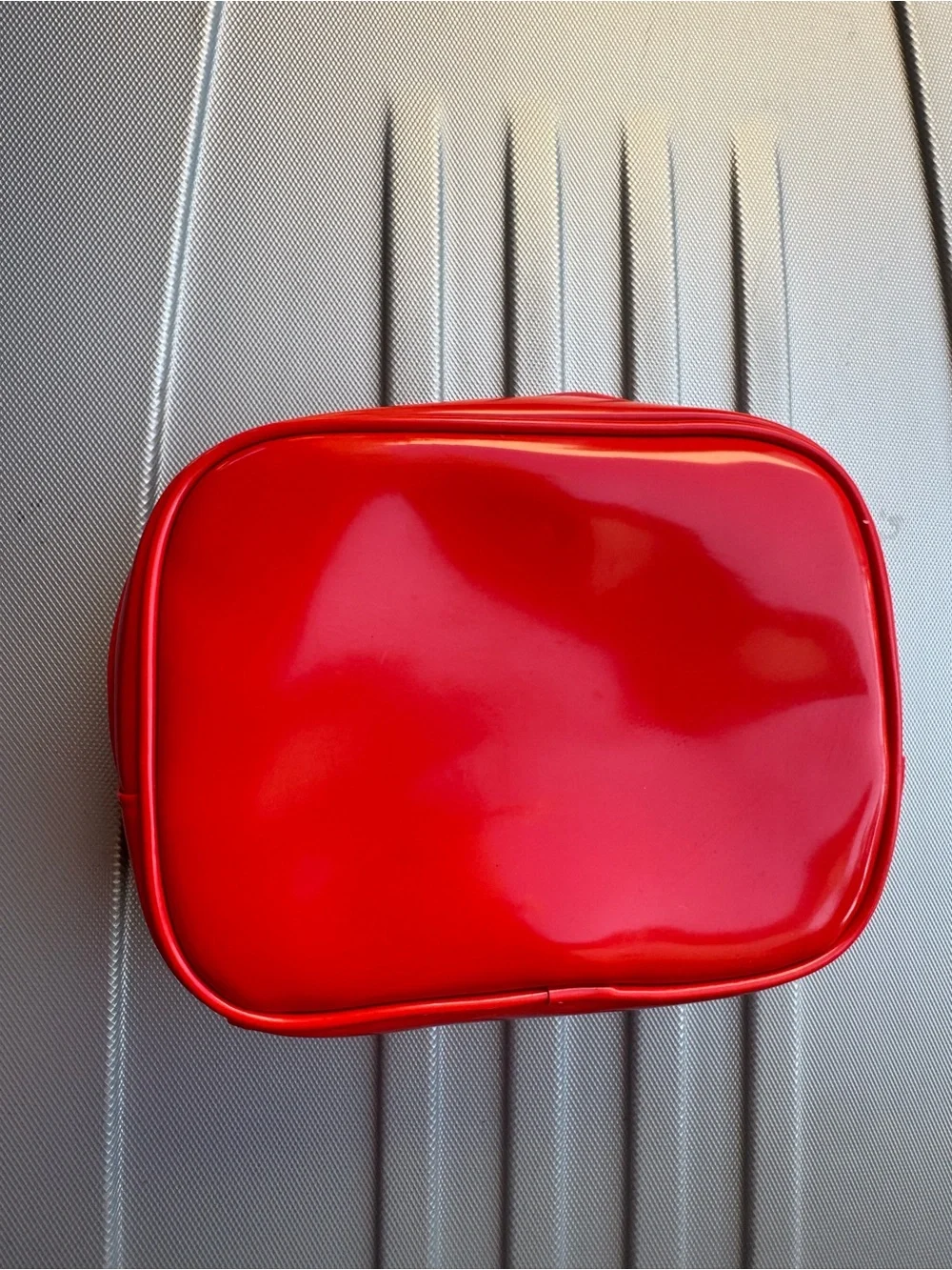 Tory Burch Red Patent Cosmetic Pouch